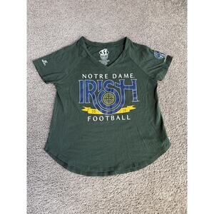 Notre Dame Fighting Irish Shirt Womens Small Green NCAA Football The Shirt 2020